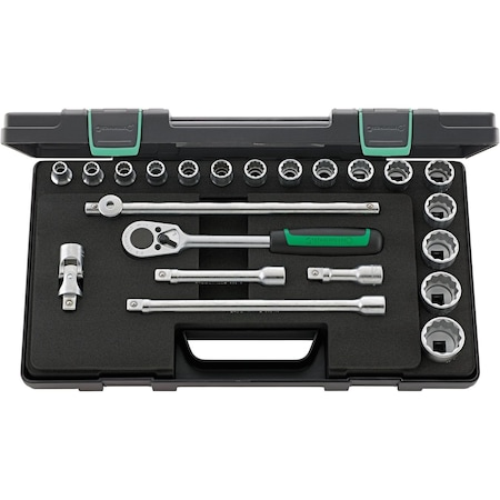 Stahlwille Tools 12, 5 mm (1/2") Socket set 22-pcs., 50/16/6 KN 96031447